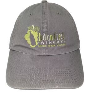 Snake River Valley Cap Brown Slideback OS Indian Creek Winery Embroidered Hat